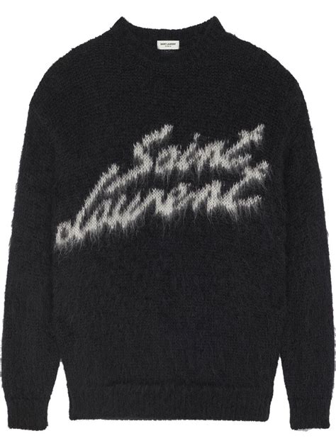 ysl logo jumper|ysl knitwear.